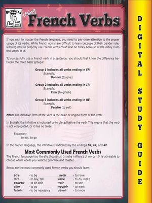 cover image of French Verbs ( Blokehead Easy Study Guide)